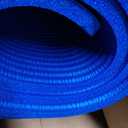 Amazon Basics 1/ 2 Inch Extra Thick Exercise Yoga Mat with Carrying Strap for Home Workouts and Fitness, Non-Slip, Cushioned Support, 74" x 24" x 0.5", Blue