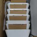 Porcelain Cereal Bowls, 16 oz Square Serving Bowls Set, 5 Inch White Ceramic Bowls for Salad, Soup, Snack, Dessert and Marmalade, Dishwasher & Microwave Safe, Set of 6