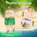 Spinosaurus Inflatable Luau Hula Skirt Costume,Hawaiian Themed Party Funny Blow Up Costumes for Adult Beach Inflatable Suit, Suitable for 62-75 inch/5.24-6.24 ft