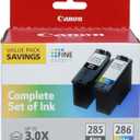 Canon PG-285 XL / CL-286 XL Genuine Ink Value Pack (2 Cartridges), Compatible with TR7820, TS7720/7722
