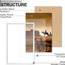 A PLUS MAX 24x36 Picture Frame Set of 2 White Light Weight Wall Mount