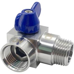 Stainless Steel 1/2" NPT Male x 1/2" NPT Female 90 Degrees Elbow Ball Valve Shut Off Valve for Water Fuel Air