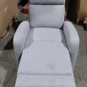 HD Designs Preston Swivel Glider Gray Recliner, Light Gray