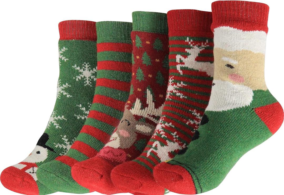 BenSorts Women's Winter Boots Socks Thick Warm Cozy Crew Socks Solid Color Gifts (Medium)