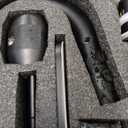 Bathroom Sink Faucet with Pull Down Sprayer, Matte Black Single Handle Pull Out Faucet with Pop-Up Drain, 1 or 3 Hole Laundry Bar Basin Faucet with Deck Plate, KBL-7002B-CL2