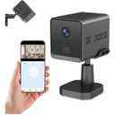 Mini WiFi Camera 2K HD Tiny Cam 360 Degree Rotate Wireless Nanny Cam with Night Vision Motion Detection Alerts Long Battery Life Camera for Indoor and Outdoor