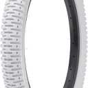 YUNSCM 2-PCS 18" Bike Tires 18x1.95/53-355 (White) and 18" Bike Tubes Schrader Valve Compatible with Kid Bike 18 x 1.95 18x2.0 All-Terrain Bicycle Tires and Tubes (Y-1029)
