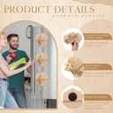 Geelin 24 Pcs Wedding Favors for Guests Bulk Wooden Floral Fridge Magnets Thank You for Celebrating with Us Party Decoration Guest Souvenirs for Wedding Party Bridal Favors(Hexagon)