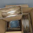 LERATIO Ceramic Dinnerware Sets for 6,18-Piece Plates and Bowls Set