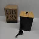 Black Canisters  for the Kitchen Counter Cat Food