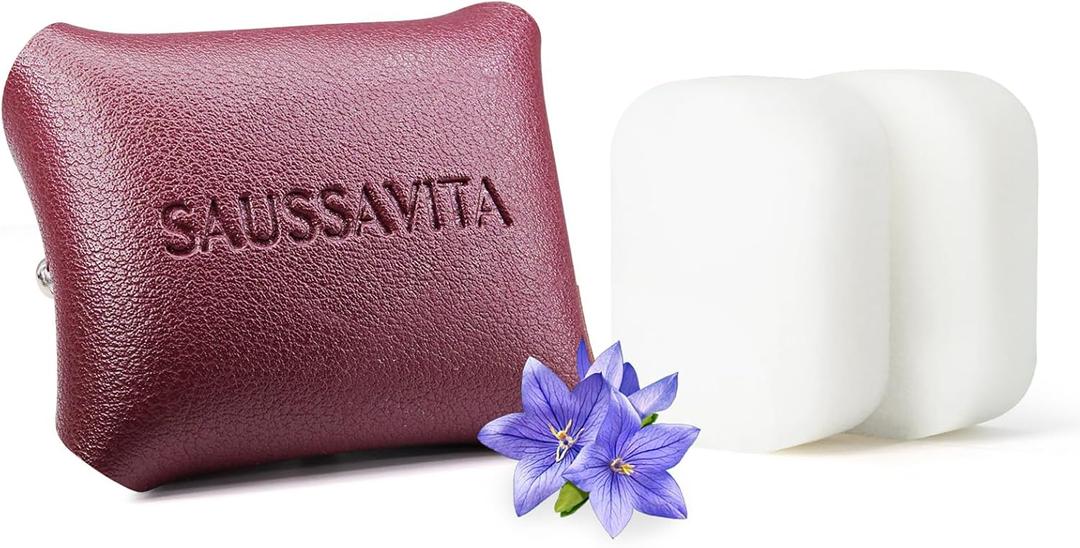 2 x Car Air Freshener Diffuser Wild Bluebell Scented 2 Pack, Car Fresheners Vent Clip Leather Design, Car Diffuser Flower Scented for 30 days Long Lasting Winered