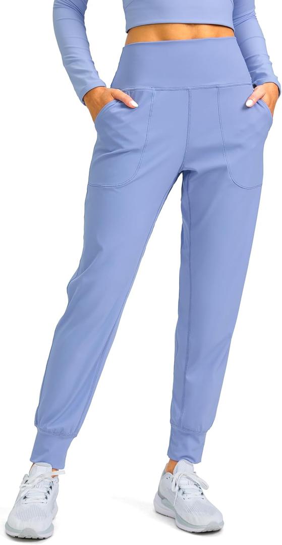 G Gradual Women's Joggers High Waisted Yoga Pants with Pockets Loose Leggings for Women Workout, Athletic, Lounge (Small, Cosmic Blue)