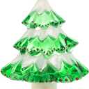 Creative Hobbies Snow Covered Christmas Tree Holiday Decor Night Lights - Includes 5W C7 and Rotational Socket with On/Off Switch (Pack of 2)