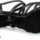 RoseMoli Women's Latin Dance Shoes Satin Professional Ballroom Salsa Practice Performance Dance Shoes, 40