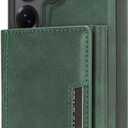 2-in-1 Protective Case for Samsung Galaxy S25 Ultra with Detachable Magnetic Wallet Card Holder Supports Magnetic Wireless Charging Made from Premium PU Leather Bracket Function (Green)