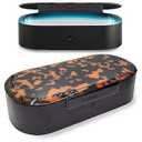 Sonix Beyond UV+O3 Sanitizer Box and Universal Charger UV and Ozone Disinfector for Phone, Mask, Makeup Brush, Nail Tool (Brown Tort)