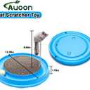 AUOON Cat Scratcher Toy with Ball Track - 3 in 1 Interactive Cat Toy, Cat Scratch Pad with Cat Ball Toy and Plush Cat Mouse Toy for Indoor Cats and Kittens (Gray)
