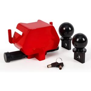 Trailer Lock, Heavy Duty Trailer Coupler Lock, Fits 2" & 2-5/16" Hitch, Secure RV Boat Camper Truck