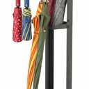 XINWXSS Umbrella Stand, Metal Umbrella Stand Indoor, 20 Inch Umbrella Holder for Entryway, Shelf for use with Small Umbrellas and Bottom Drip Tray for use with