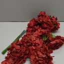 Hydrangea Silk Flowers Heads with 10 Stems Burgundy Artificial Hydrangea Flower Head for Wedding Centerpieces Bouquets DIY Floral Decor Home Decoration