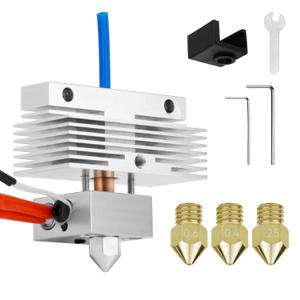 3D Printer Hotend Neptune 3 Pro Hot End for Neptune 3 Plus/3 Max Hot End Assembly Extruder Hotend Print Head Hot End Replacement with Heater Block Thermistor 3D Printer Accessories