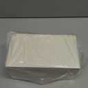 Extra Large Tissue Box Cover for Standard Size 180 to 230 Count Box of Tissues, PU Leather Rectangle Tissue Holder with Magnetic Closure (Ivory)