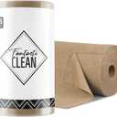 Fantasticlean Microfiber Cleaning Cloth Roll -75 Pack, Tear Away Microfiber Towels, 12" x 12", Reusable, Washable, Scratch Free, Ultra Absorbent for All-Around Cleaning Supplies (TAN)