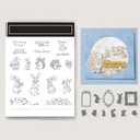 2025 Stamps and Dies for Card Making, Creative Scrapbooking and Die Set for DIY Variety of Handmade and Holiday Album Scrapbook Birthday Cards (M1048)