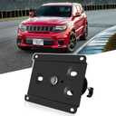 No Drill Front License Frame Compatible with Dodge Challenger Charger Durango Grand Cherokee Anti-Theft License Plate Grille Mount Holder Car Tag Covers Rust-Proof, Rattle-Proof Car Accessories