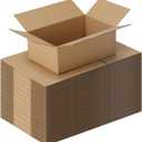 CRUGLA 40 Packs 8x5x3 Shipping Boxes for Small Business, Corrugated Cardboard Boxes Bulk for Shipping Packing Mailing (Brown)