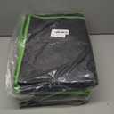 Bodaon 5-Pack Cooler Insulated Food Delivery Bag, Rideshare Delivery Bag, XXX-Large Thermal Bags for Catering/Hot Pizza, Travel/Camping/Picnic/Grocery Reusable Warmer Frozen, Black-Green Edge