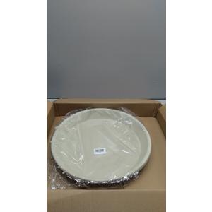 2 Pack Plant Saucer Drip Tray 13 14 inch, Large Plastic Flower Planter Saucers and Drip Trays for Indoors Outdoors, Heavy Durable Plant Plate Water Catcher (14", Cream White)