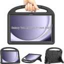 Kids Case for Samsung Galaxy Tab A9 Plus Case 2023 ReleaseLainergie Lightweight Shockproof Kids Friendly Cover with Handle Stand for Samsung Tab A9 Plus 2023, Black