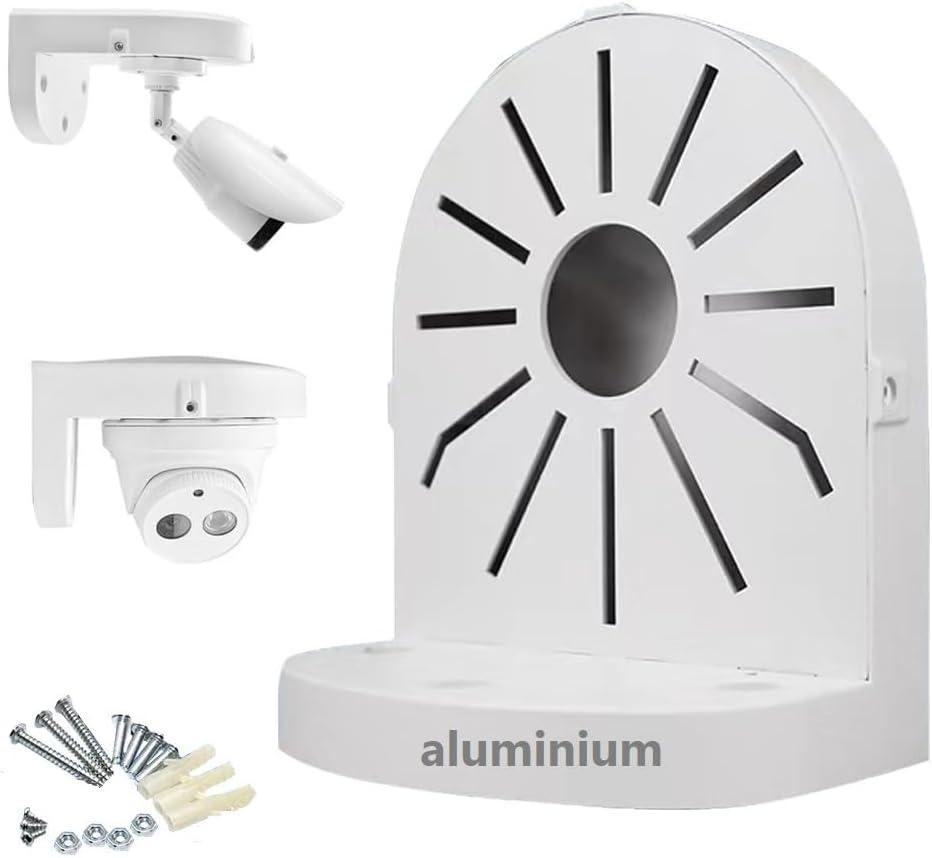 compcctv Security Camera Mount Bracket, Aluminum Indoor Outdoor Wall Mount Bracket L-Type Bracket for CCTV Security Dome IP Camera Mounting Dome Security Camera Junction Box Mount Bracket Universal