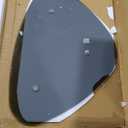 Modern Coffee Table for Living Room and Small Spaces, 43.3" x 29.5" x 15.8" Triangle Tempered Glass Table Top and Eco-Friendly MDF Base, Walnut