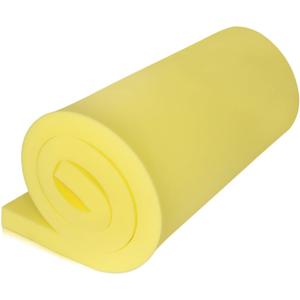 Yellow Foam Board, High-Density Upholstery Foam for Couch Cushion Replacement, Foam Padding for Cushions, Furniture, and DIY Projects, Durable Foam Pad for Chairs, Sofas, and Egg Crate Foam Inserts