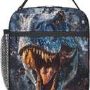 Insulated Lunch Box for Boys Girls Kids Dinosaur Lunch Box for Work,Picnic,School,Travel,Hiking,Beach or Fishing Polyester Dinosaur Theme Lunch Bag