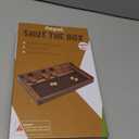 Juegoal Shut The Box Wooden Board Dice Game with 12 Numbers and Lid for Kids Adults Families, 2 Players and Up