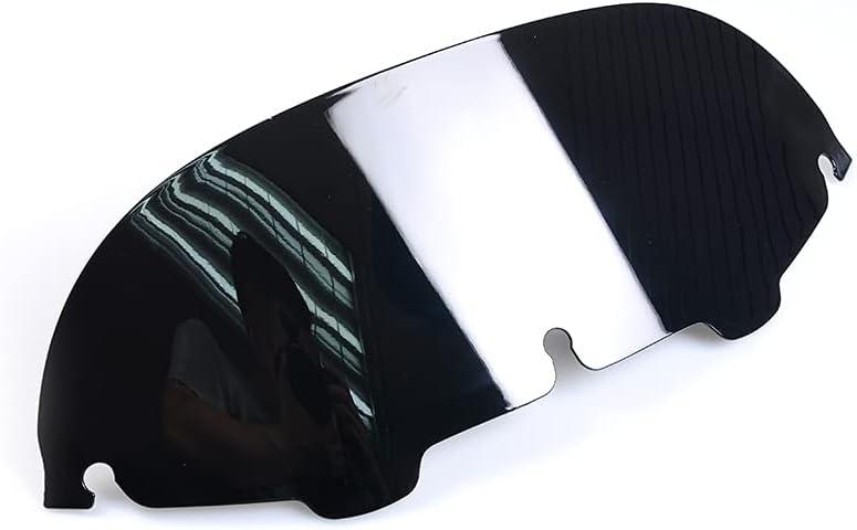 Motorcycle 7" Round Windshield Windscreen Fit for 1996 - 2013 Harley Electra Glide, Street Glide, Ultra Limited and Tri Glide ( Black )