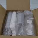 Dealusy 100 Pack - 16 oz Clear Plastic Cups with Lids and Straws, Sturdy & Food Safe Iced Coffee Cups with lids, Disposable Plastic Smoothie Cups for Cold Drinks