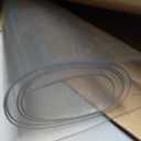 36 x 54 Inch Frosted Table Protector, 1.5mm Thick Plastic, Clear, Grime Proof, Easy to Clean, Suitable for Dining, Coffee, Dresser