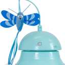 Catstages 2-in-1 Flutter Dome Electronic Cat Toy  Plush Motion Toy for Indoor Cats, Ball Track Add-On, Blue