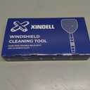 XINDELL Windshield Cleaner Tool Car Interior Window Cleaning Kit with Extendable Handle & 4 Microfiber Pads, Auto Wiper Inside Windshield Brush for Car & Home Windows