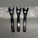 3 PCS Thin Hub Cone Wrench Set, Cr-V Steel + Ni-Cr Plating Super Hard Bicycle Wheel Hub Axle Nut Install Remover Tool, 0.08in/2mm Ultra-Thin 17-18-19mm Wrench Set for Home Bike Car Repair