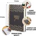 Gratitude Journal for Women 90 Days Daily Abundance Planner, Navy Blue | Simple format: what you're grateful for, wins, and daily reflection