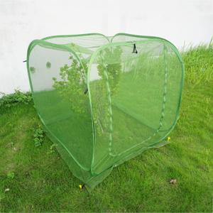 Pop Up Mesh Plant Cover 48x48x48 for Square Raised Garden Bed, Mesh Net Cage Protect from Bird Pest, Insect, Garden Tent for Vegetables, Seedlings Fruits and Herbs (Green)