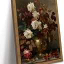 Vintage Framed Wall Art Moody Floral Dark Academia Decor Aesthetic 12x16 In