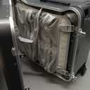 Xtaeptos 20" Rideable Carry On Luggage, Top-Opening Suitcase, Dark Gray, Small
