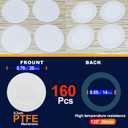 2 x Membrane Filter Sticker 20 mm 0.2 um Strong Adhersive Filter Disc for Mushroom Cultivation (20 mm,160 pcs)