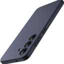 JETech Slim Fit Case for Samsung Galaxy S25 5G, Camera Lens Full Protection, Soft TPU Thin Protective Phone Cover with Matte Finish, Shockproof (Dark Blue)